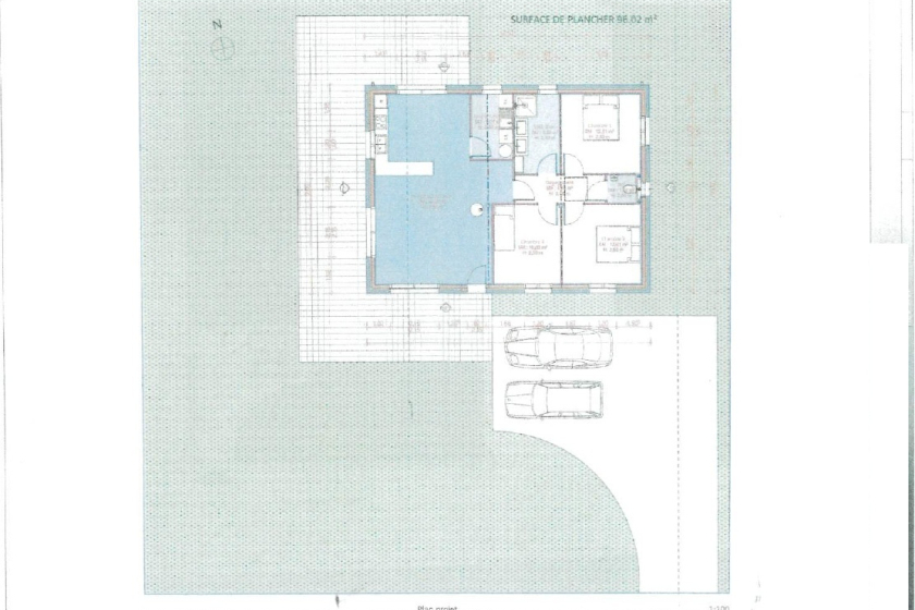 Terrain constructible 2608 m². Lanouée - Photo 3
