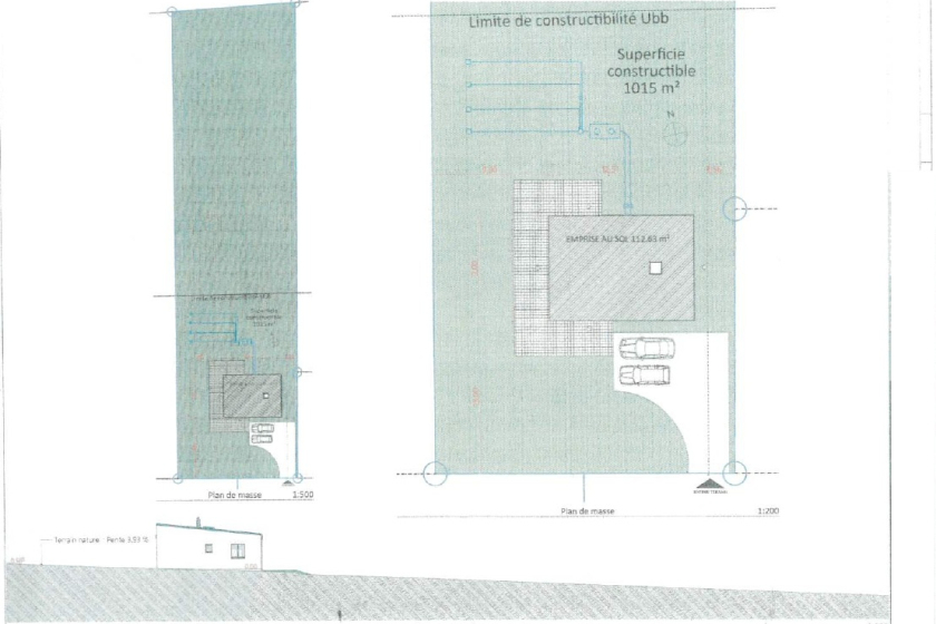 Terrain constructible 2608 m². Lanouée - Photo 2