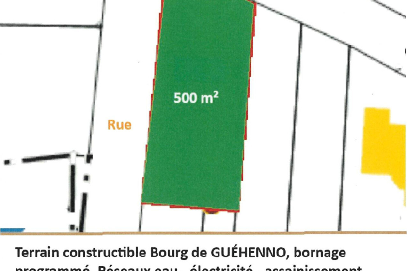 GUEHENNO TERRAIN CONSTRUCTIBLE 500 m². - Photo 3